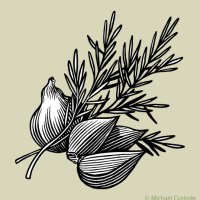 Rosemary and garlic